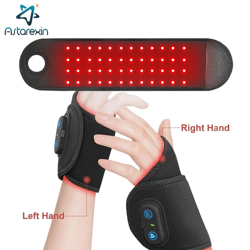 Red Light Therapy Wrist Strap Wireless Rechargeable Relieves Pain Tenosynovitis 660nm For Office Worker 850nm Wrist Belt Ankle
